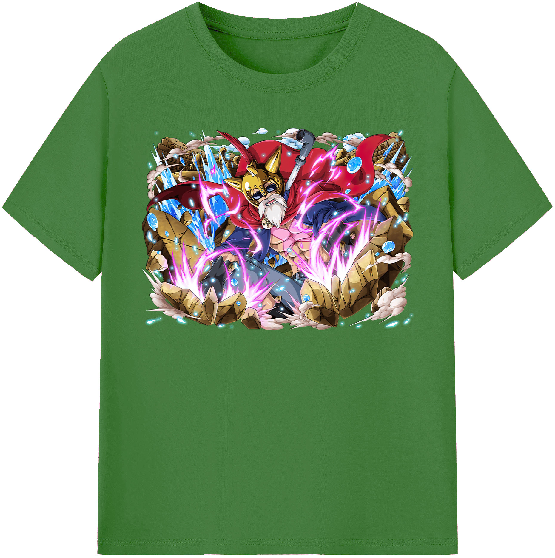 ワンピース モンキー・D・ルフィ ONE PIECE Monkey D. Luffy レディースカジュアルプリントTシャツ（綿100％）